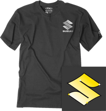 Load image into Gallery viewer, Factory Effex Bling T-Shirt - Heather Charcoal - XL fits Suzuki - Main Product View