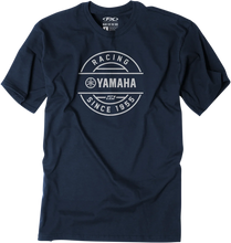Load image into Gallery viewer, Factory Effex Crest T-Shirt - Navy - Large fits Yamaha - Main Product View