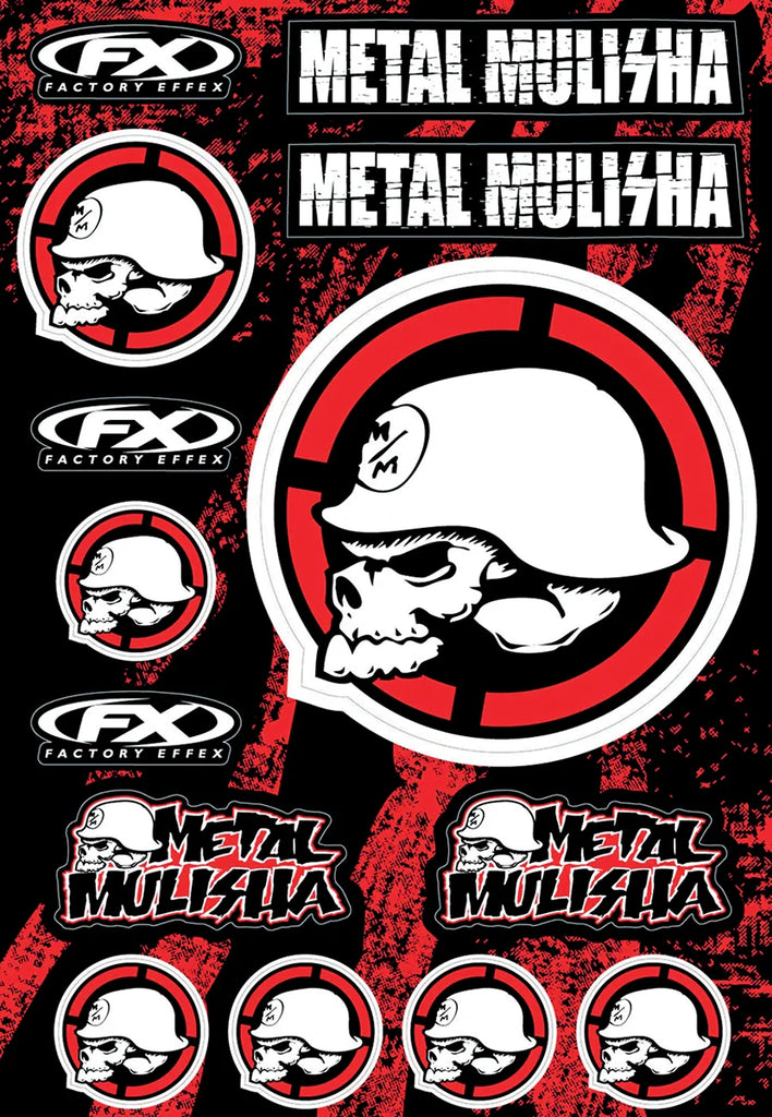 Factory Effex Decal Sheet - FX Dunlop 27-68002 - Side View