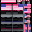 Load image into Gallery viewer, Factory Effex Decal Sheet - FX USA Flags 27-68000 - Main Product View