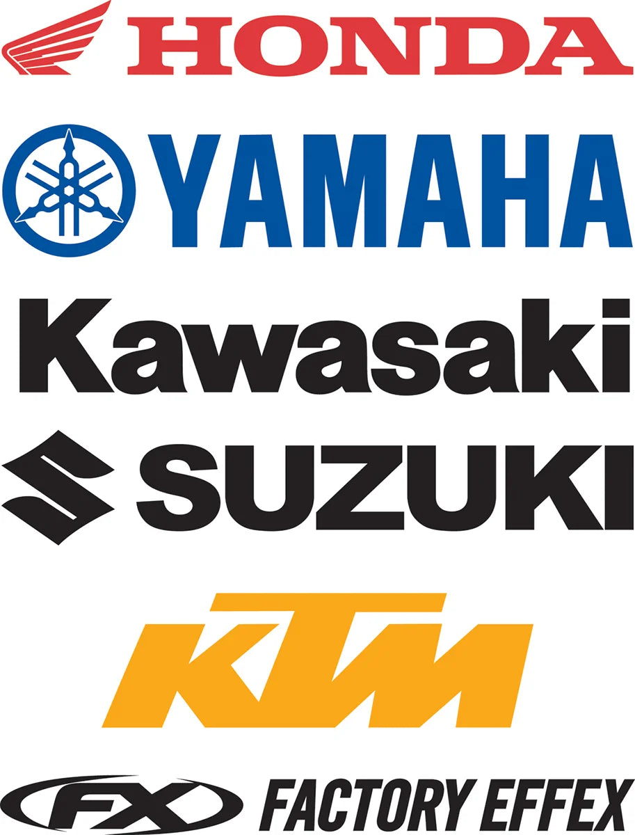 Factory Effex Die-Cut Decal - 1' - Husqvarana Black 22-94652 - Detail View