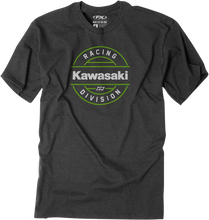 Load image into Gallery viewer, Factory Effex Division T-Shirt - Heather Charcoal - Large fits Kawasaki - Main Product View