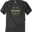 Load image into Gallery viewer, Factory Effex Division T-Shirt - Heather Charcoal - XL fits Kawasaki - Main Product View