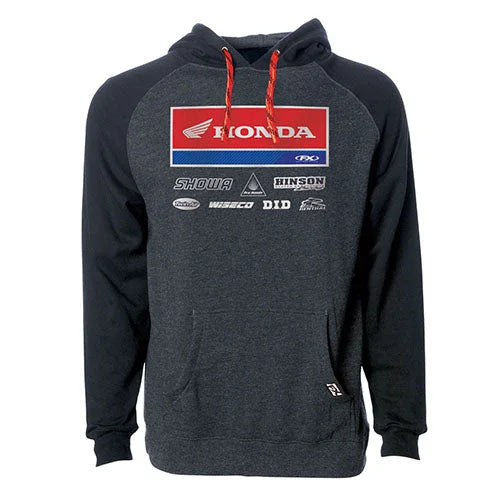 Factory Effex FACTORY EFFEX 2021 HONDA RACEWEAR PULLOVER / CHARCOAL-BLACK M 24-88322