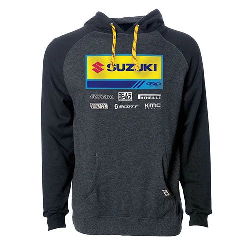 Factory Effex FACTORY EFFEX 2021 SUZUKI RACEWEAR PULLOVER / CHARCOAL-BLACK L 24-88424