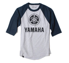 Load image into Gallery viewer, Factory Effex FACTORY EFFEX BASEBALL T-SHIRT / HEATHER-NAVY (M) fits Yamaha