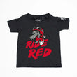 Load image into Gallery viewer, Factory Effex FACTORY EFFEX HONDA RIDE RED WOLF TODDLER T-SHIRT / BLACK 4T 23-83324