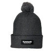 Load image into Gallery viewer, Factory Effex FACTORY EFFEX KAWASAKI BEANIE WITH POM / CHARCOAL OS 23-86102