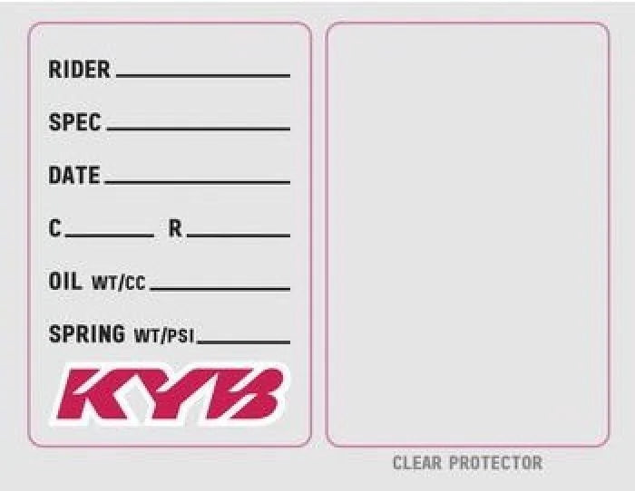 Factory Effex FACTORY EFFEX NA STICKERS KYB SUSPENSION SPEC STICKER (3 PACK) 22-90023