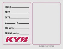 Load image into Gallery viewer, Factory Effex FACTORY EFFEX NA STICKERS KYB SUSPENSION SPEC STICKER (3 PACK) 22-90023