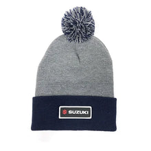 Load image into Gallery viewer, Factory Effex FACTORY EFFEX SUZUKI BEANIE WITH POM /NAVY OS 23-86402