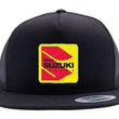Load image into Gallery viewer, Factory Effex FACTORY EFFEX SUZUKI RACING SNAPBACK HAT / BLACK-GREY MESH OS 22-86402