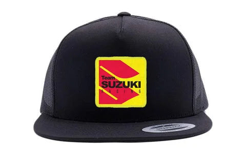 Factory Effex FACTORY EFFEX SUZUKI RACING SNAPBACK HAT / BLACK-GREY MESH OS 22-86402