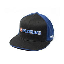 Load image into Gallery viewer, Factory Effex FACTORY EFFEX SUZUKI TEAM FLEX-STYLE HAT / BLACK-BLUE (L/XL) 15-88452