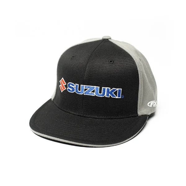 Factory Effex FACTORY EFFEX SUZUKI TEAM FLEX-STYLE HAT / BLACK-GREY (S/M) 15-88454