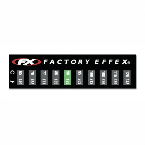 Factory Effex FACTORY EFFEX TEMPERATURE STICKER 3-PACK 08-90225 - Side View
