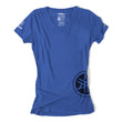 Load image into Gallery viewer, Factory Effex FACTORY EFFEX YAMAHA FORK WOMENS T- SHIRT / BLUE (XL) 17-87246