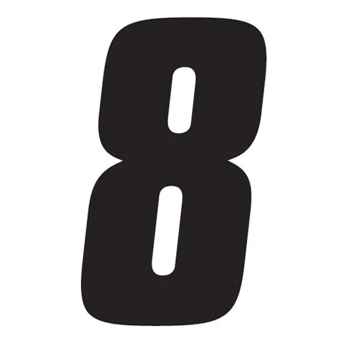 Factory Effex FX 2015 NUMBERS FACTORY 4" BLACK 8 08-90008