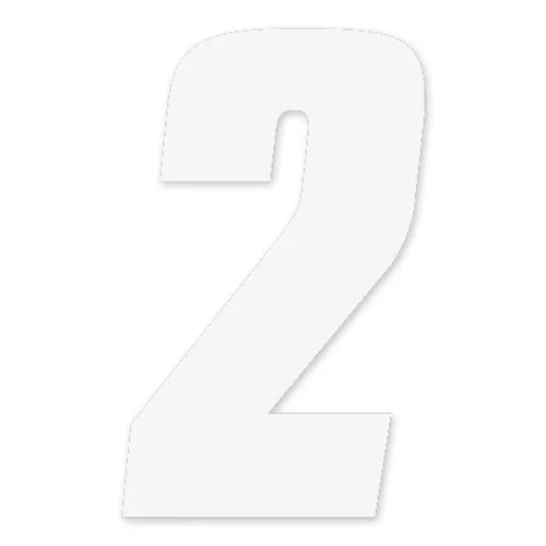 Factory Effex FX 2015 NUMBERS FACTORY 6" WHITE 2 08-90052