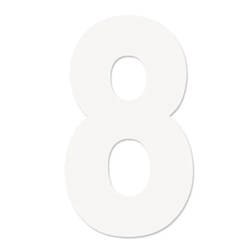 Factory Effex FX 2015 NUMBERS PRO 4" WHITE 8 04-2568