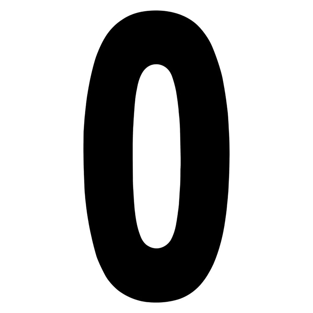 Factory Effex FX 2015 NUMBERS STANDARD 6" BLACK 0 02-4450