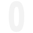Load image into Gallery viewer, Factory Effex FX 2015 NUMBERS STANDARD 6" WHITE 0 02-4460