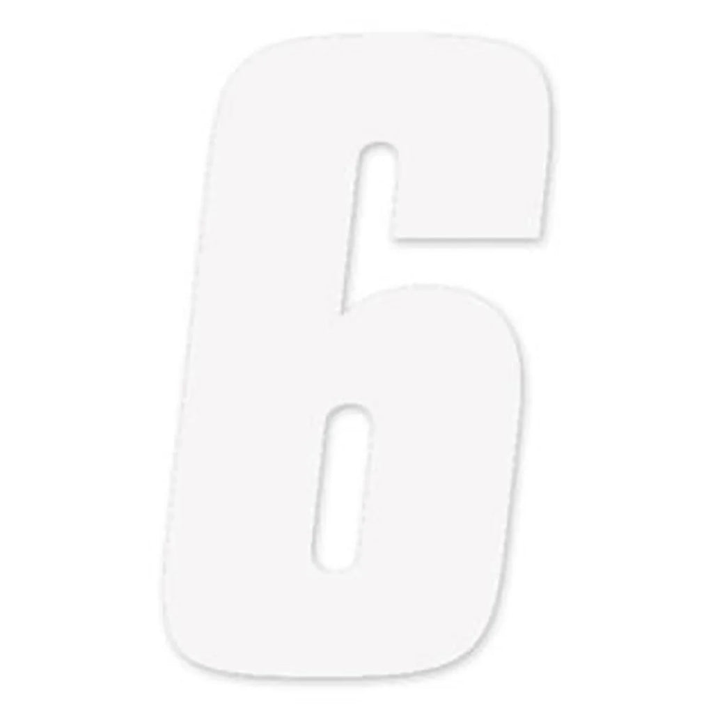 Factory Effex FX 2015 NUMBERS STANDARD 6" WHITE 7 02-4467