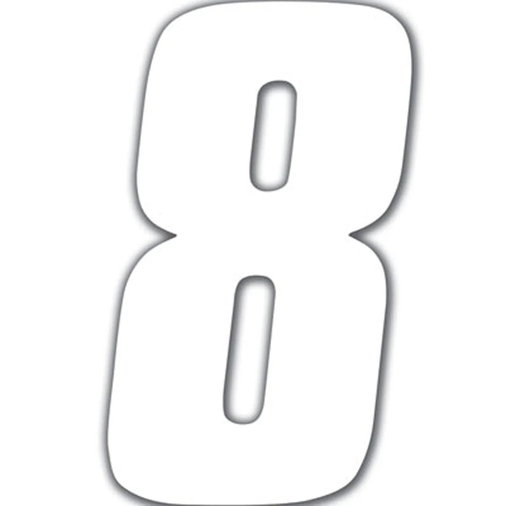 Factory Effex FX 2015 NUMBERS STANDARD 6" WHITE 8 02-4468