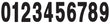 Load image into Gallery viewer, Factory Effex FX 2015 NUMBERS STANDARD 8" BLACK 0 02-4470