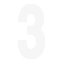 Load image into Gallery viewer, Factory Effex FX 2015 NUMBERS STANDARD 8" WHITE 3 02-4483