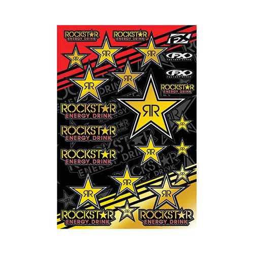 Factory Effex FX 2015 SPONSOR/LOGO MYLAR ROCKSTAR STICKER SHEET 15-68700