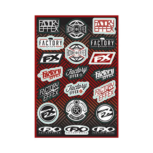 Factory Effex FX 2015 SPONSOR/LOGO STICKER SHEETS FX ICON STICKER KIT 17-68004