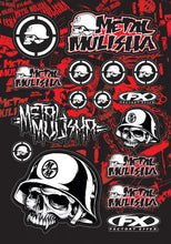 Load image into Gallery viewer, Factory Effex FX 2015 SPONSOR/LOGO STICKER SHEETS METAL MULISHA 14-68050