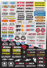 Load image into Gallery viewer, Factory Effex FX 2015 SPONSOR/LOGO STICKER SHEETS MICRO SPONSOR KIT 10-68014