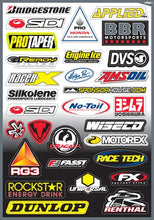 Load image into Gallery viewer, Factory Effex FX 2015 SPONSOR/LOGO STICKER SHEETS SPONSOR KIT D 10-68006