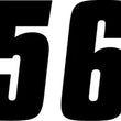 Load image into Gallery viewer, Factory Effex FX Factory Number 4 - White - 6" 08-90054 - Side View
