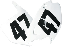 Load image into Gallery viewer, Factory Effex FX Factory Number 8 - White - 7" 08-90098 - Detail View