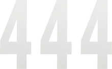 Load image into Gallery viewer, Factory Effex FX Number 4 - White - 8" 02-4484 - Main Product View