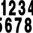 Load image into Gallery viewer, Factory Effex FX Number 5 - White - 8" 02-4485 - Detail View