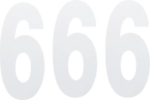 Load image into Gallery viewer, Factory Effex FX Number 6 - White - 8" 02-4486 - Main Product View