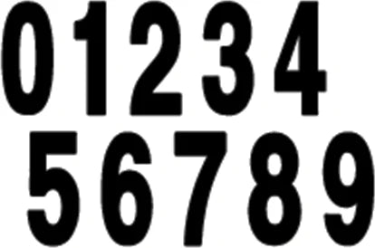 Factory Effex FX Number 8 - Black - 8" 02-4478 - Detail View