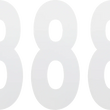Load image into Gallery viewer, Factory Effex FX Number 8 - White - 8" 02-4488 - Main Product View