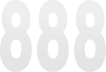 Load image into Gallery viewer, Factory Effex FX Number 8 - White - 8" 02-4488 - Main Product View