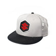 Load image into Gallery viewer, Factory Effex FX SUZUKI MARK SNAPBACK HAT / GREY-BLACK (ONE SIZE) 18-86400