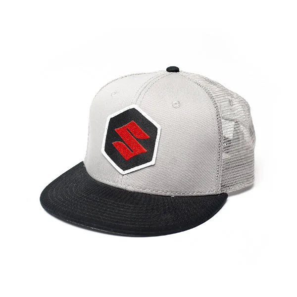 Factory Effex FX SUZUKI MARK SNAPBACK HAT / GREY-BLACK (ONE SIZE) 18-86400