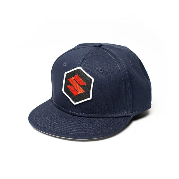 Factory Effex FX SUZUKI MARK YOUTH SNAPBACK HAT / NAVY (ONE SIZE) 19-86412