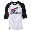 Load image into Gallery viewer, Factory Effex FX VINTAGE BASEBALL T-SHIRT / WHITE-BLACK (L) fits Honda