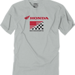 Load image into Gallery viewer, Factory Effex Flag T-Shirt - Light Gray - Large fits Honda - Main Product View