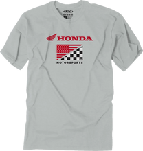 Load image into Gallery viewer, Factory Effex Flag T-Shirt - Light Gray - XL fits Honda - Main Product View