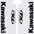 Load image into Gallery viewer, Factory Effex Fork Shield Decal - Upper - Black fits Kawasaki - Main Product View
